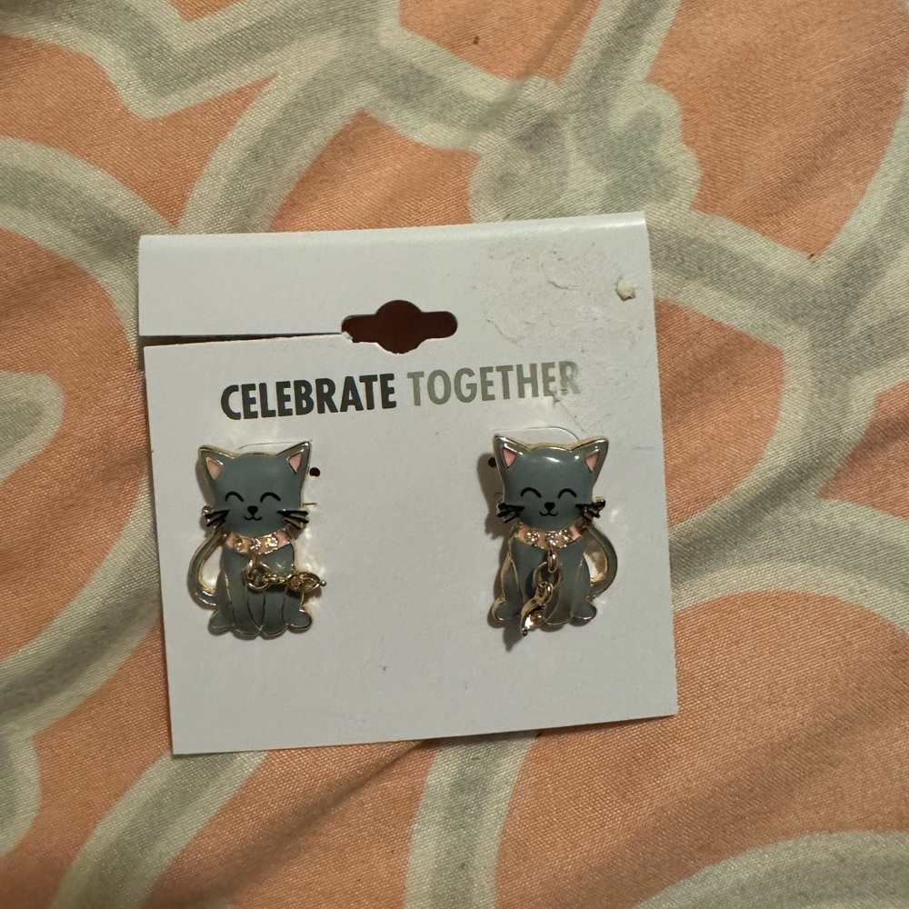 Celebrate Together Cat Earrings